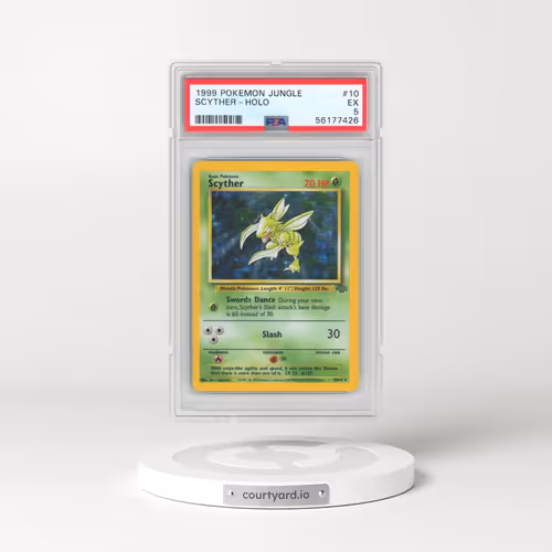 1999 Pokémon Jungle #10 Scyther - Holo (PSA 5 EX)