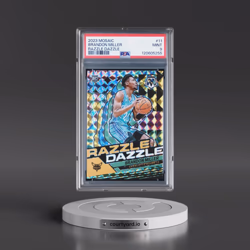 2023 Panini Mosaic Razzle Dazzle #11 Brandon Miller (PSA 9 MINT)