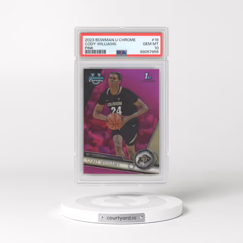 2023 Bowman University Chrome #16 Cody Williams - Pink Refractor (PSA 10 GEM MINT)