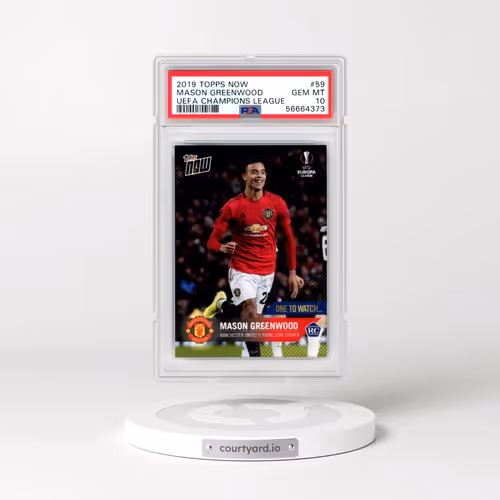 2019 Topps Now UEFA Champions League #59 Mason Greenwood (PSA 10 GEM MINT)