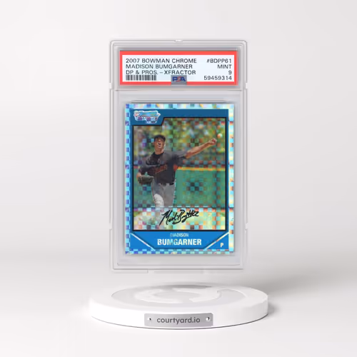 2007 Bowman Chrome Draft Picks & Prospects #BDPP61 Madison Bumgarner - Xfractor (PSA 9 MINT)