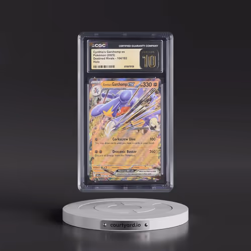 2025 Destined Rivals - DRI EN #104/182 Cynthia's Garchomp ex - Holo (CGC 10 PRISTINE)