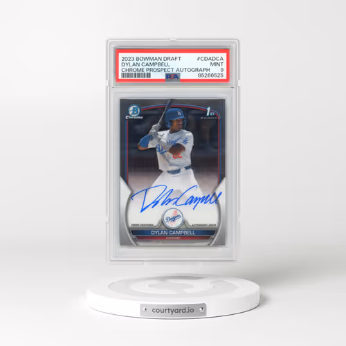 2023 Bowman Draft Chrome Prospect Autograph #CDADCA Dylan Campbell (PSA 9 MINT)