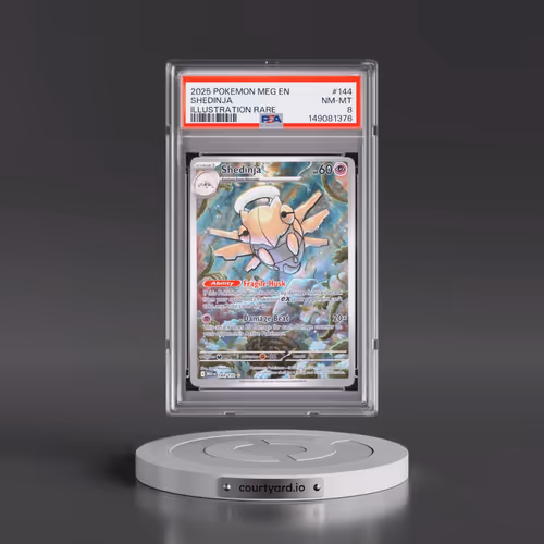 2025 Pokémon Meg EN-Mega Evolution #144 Shedinja - Illustration Rare (PSA 8 NM-MT)
