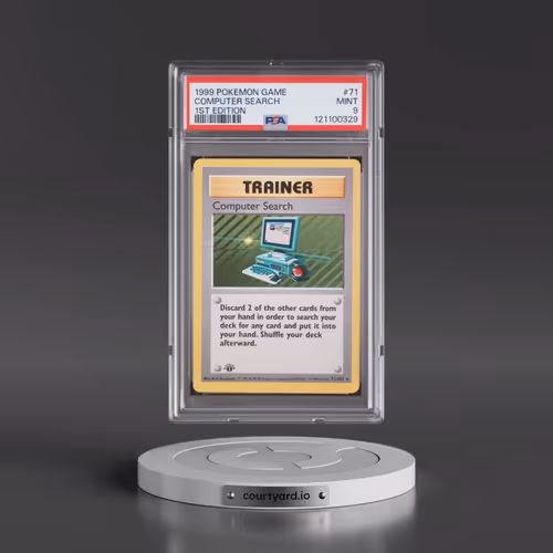 1999 Pokémon Game #71 Computer Search - 1st Edition (PSA 9 MINT)