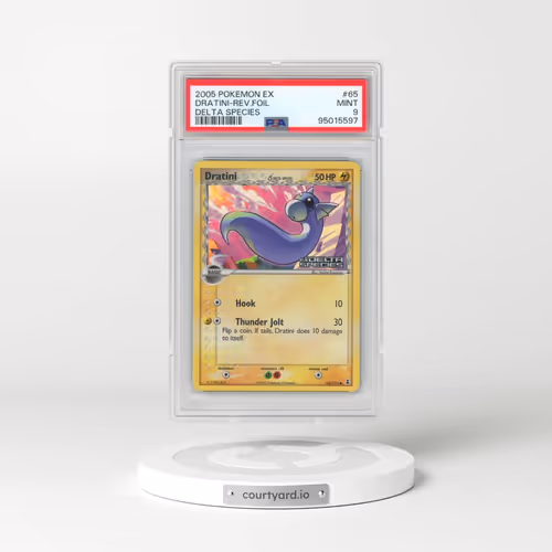 2005 Pokémon EX Delta Species #65 Dratini - Reverse Foil (PSA 9 MINT)