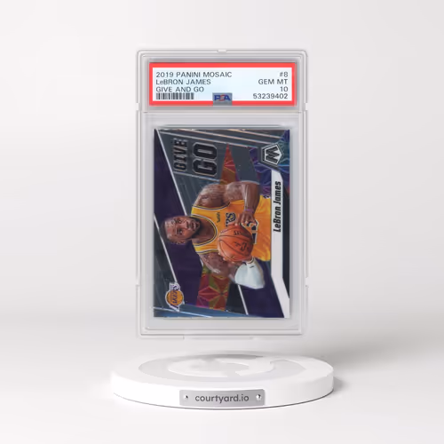 2019 Panini Mosaic Give and Go #8 LeBron James (PSA 10 GEM MINT)