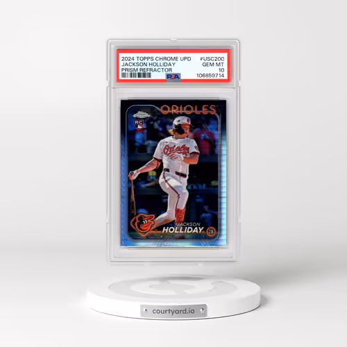 2024 Topps Chrome Update #USC200 Jackson Holliday - Prism Refractor (PSA 10 GEM MINT)