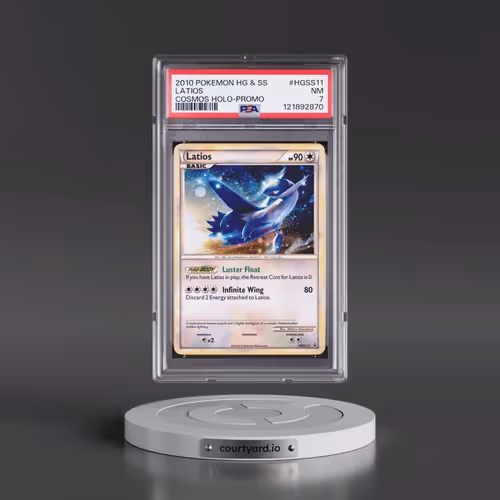 2010 Pokémon Heartgold & Soulsilver Promo #HGSS11 Latios - Cosmos Holo (PSA 7 NM)