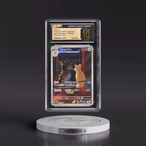 2024 Pokémon Sv6a-Night Wanderer #075 Persian - Art Rare (CGC 10 PRISTINE)