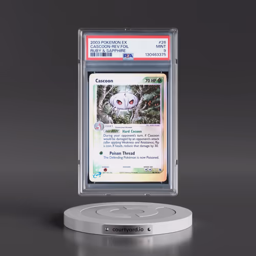 2003 Pokémon EX Ruby & Sapphire #26 Cascoon - Reverse Foil (PSA 9 MINT)