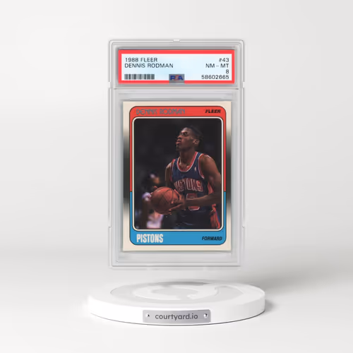 1988 Fleer #43 Dennis Rodman (PSA 8 NM-MT)
