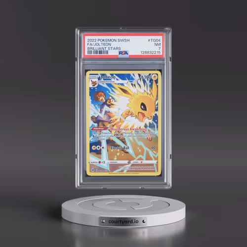 2022 Pokémon Sword & Shield Brilliant Stars #TG04 Jolteon - Full Art (PSA 7 NM)