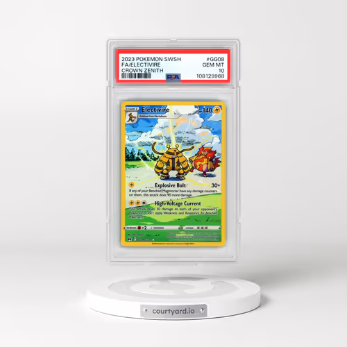 2023 Pokémon Sword and Shield Crown Zenith #GG08 Electivire - Full Art (PSA 10 GEM MINT)