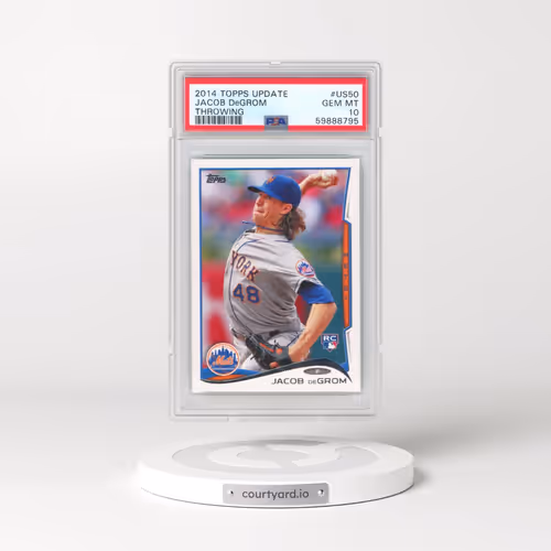 2014 Topps Update #US50 Jacob DeGrom - Throwing (PSA 10 GEM MINT)