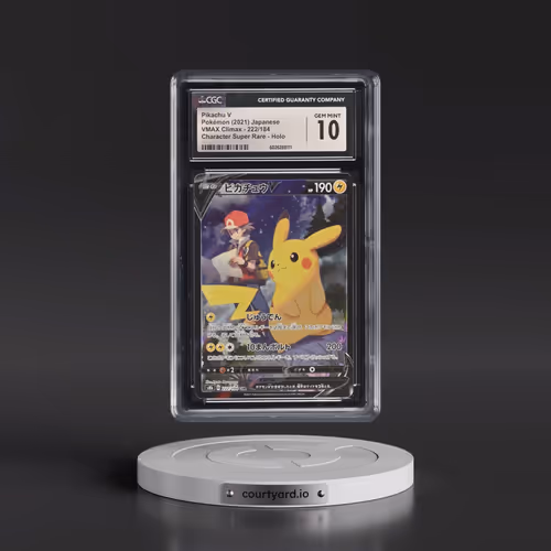 2021 VMAX Climax #222/184 Pikachu V - Character Super Rare Holo (CGC 10 GEM MINT)