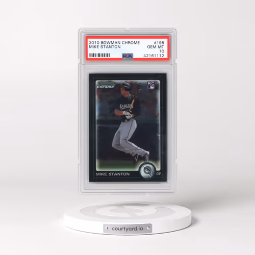 2010 Bowman Chrome #198 Mike Stanton (PSA 10 GEM MINT)