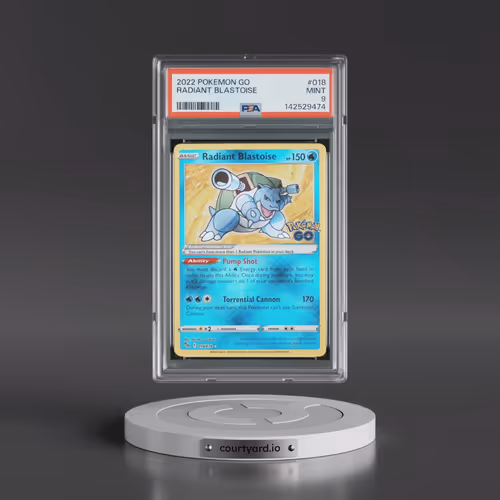 2022 Pokémon Go #018 Radiant Blastoise - Holo (PSA 9 MINT)