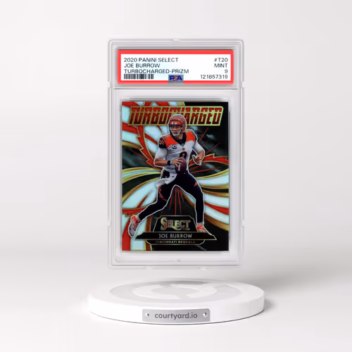2020 Panini Select Turbocharged #T20 Joe Burrow - Prizm (PSA 9 MINT)