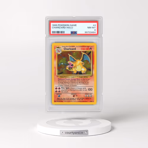 1999 Pokémon Game #4 Charizard - Holo (PSA 8 NM-MT)