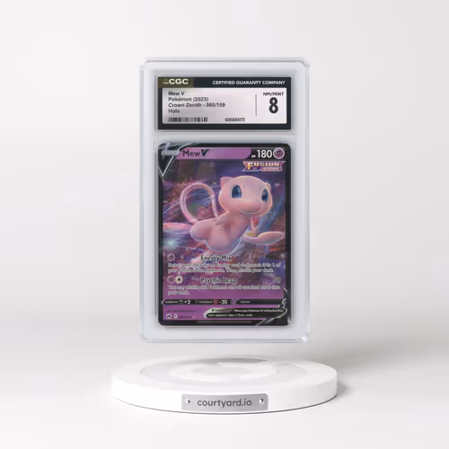 2023 Crown Zenith #060/159 Mew V - Holo (CGC 8 NM-MT)