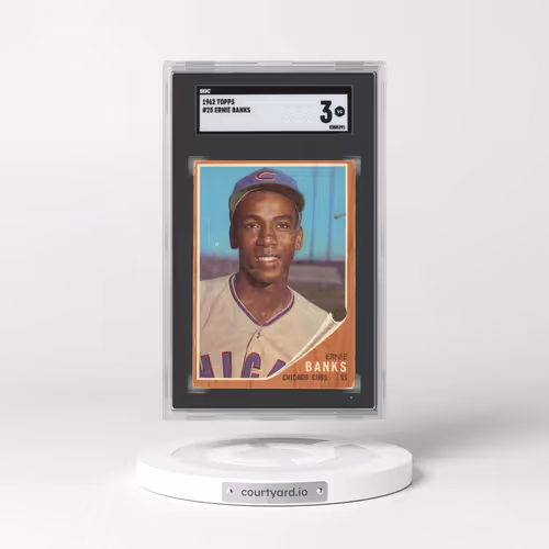 1962 Topps #25 Ernie Banks (SGC 3 VG)