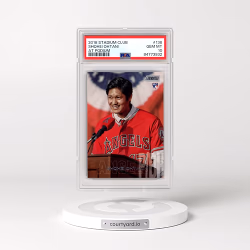 2018 Stadium Club #138 Shohei Ohtani (PSA 10 GEM MINT)