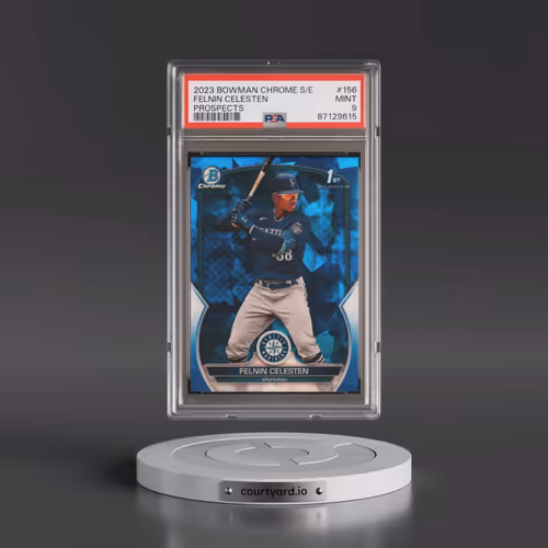 2023 Bowman Chrome Sapphire Edition Prospects #156 Felnin Celesten (PSA 9 MINT)