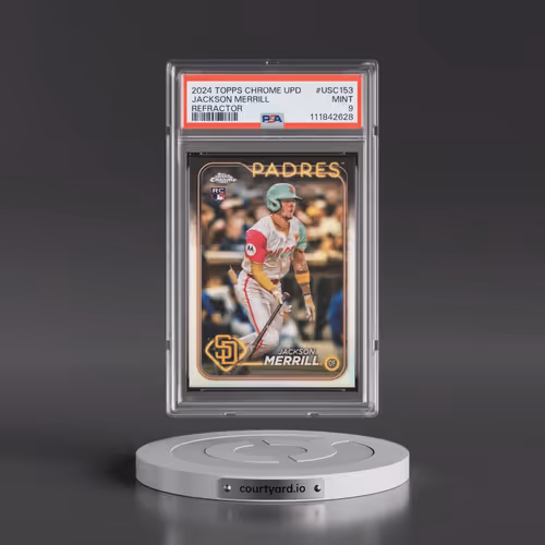 2024 Topps Chrome Update #USC153 Jackson Merrill - Refractor (PSA 9 MINT)