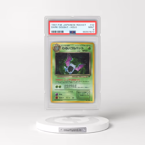 1997 Pokémon Rocket #42 Dark Golbat - Holo (PSA 9 MINT)