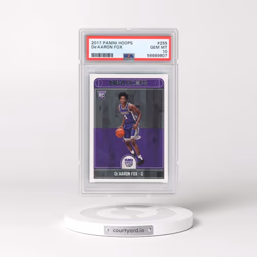 2017 Panini Hoops #255 DE'Aaron Fox (PSA 10 GEM MINT)