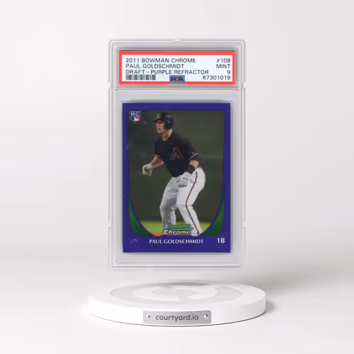 2011 Bowman Chrome Draft #108 Paul Goldschmidt - Purple Refractor (PSA 9 MINT)