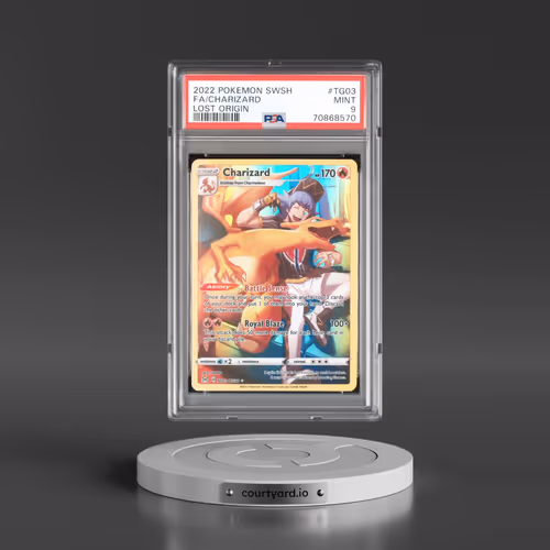 2022 Pokémon Sword & Shield Lost Origin #TG03 Charizard - Full Art (PSA 9 MINT)