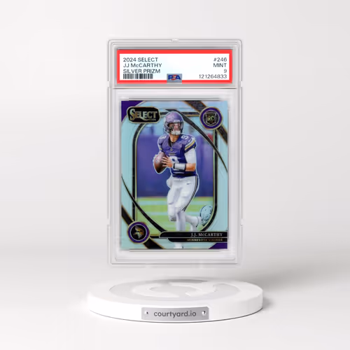 2024 Panini Select #246 JJ McCarthy - Silver Prizm (PSA 9 MINT)