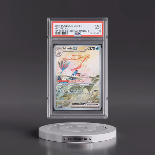 2024 Pokémon Ssp EN-Surging Sparks #237 Milotic EX - Holo Special Illustration Rare (PSA 9 MINT)