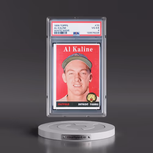1958 Topps #70 Al Kaline - White Name (PSA 4 VG-EX)