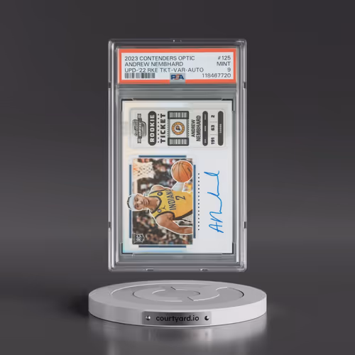 2023 Panini Contenders Optic Update #125 Andrew Nembhard - 2022 Rookie Ticket-Variation-Autograph (P