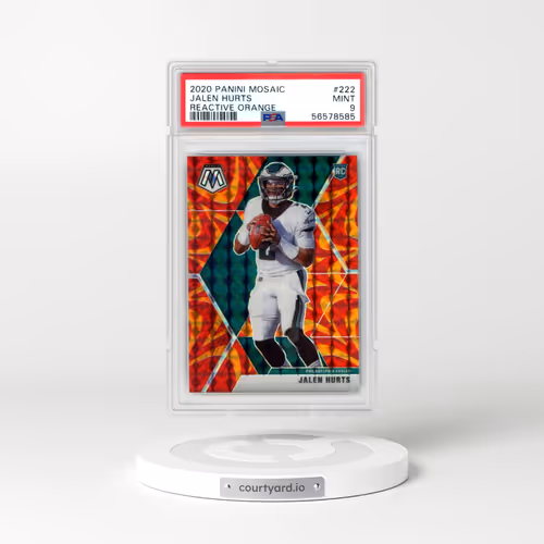 2020 Panini Mosaic #222 Jalen Hurts - Reactive Orange (PSA 9 MINT)