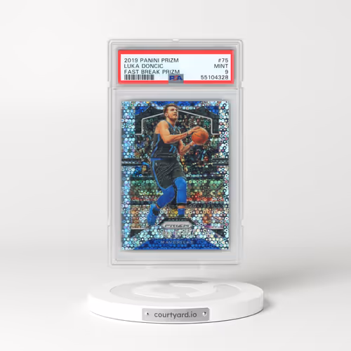 2019 Panini Prizm #75 Luka Doncic - Fast Break Prizm (PSA 9 MINT)