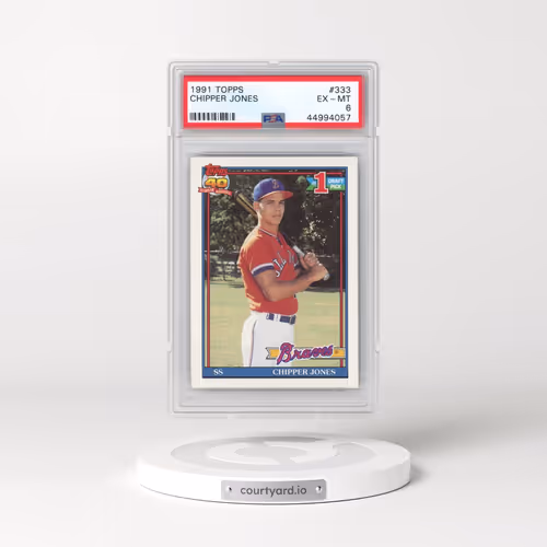 1991 Topps #333 Chipper Jones (PSA 6 EX-MT)