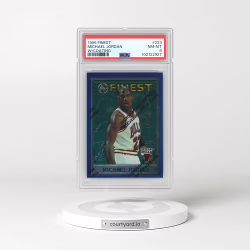 1995 Finest #229 Michael Jordan - w/Coating (PSA 8 NM-MT)