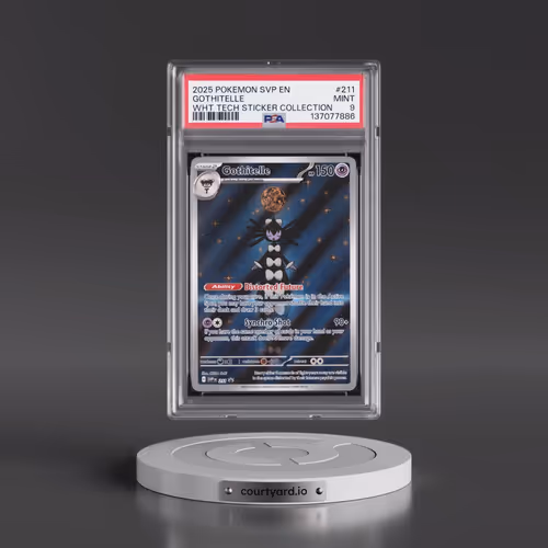 2025 Pokémon Svp EN-SV Black Star Promo #211 Gothitelle - White Flare Tech Sticker Collection (PSA 9