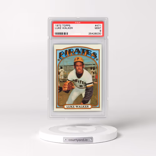 1972 Topps #471 Luke Walker (PSA 9 MINT)