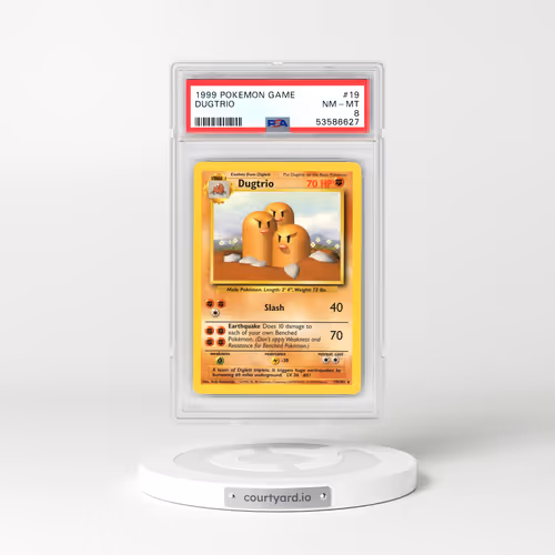 1999 Pokémon Game #19 Dugtrio (PSA 8 NM-MT)