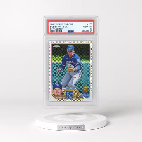 2023 Topps Chrome #176 Bobby Witt Jr. - X-Fractor (PSA 10 GEM MINT)