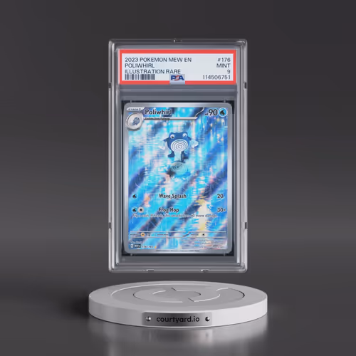 2023 Pokémon Mew EN-151 #176 Poliwhirl - Illustration Rare (PSA 9 MINT)