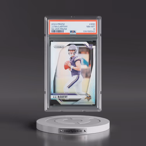 2024 Panini Prizm #400 JJ McCarthy - Silver Prizm (PSA 8 NM-MT)