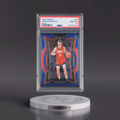 2024 Panini Select #68 Reed Sheppard - Blue (PSA 10 GEM MINT)