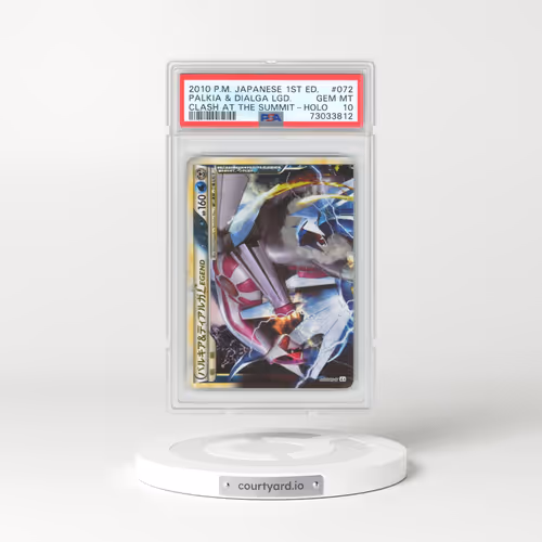 2010 Japanese Clash at the Summit #72 Palkia & Dialga Legend - 1st Edition Holo (PSA 10 GEM MINT)