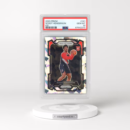 2023 Panini Prizm #141 Scoot Henderson - Ice (PSA 10 GEM MINT)